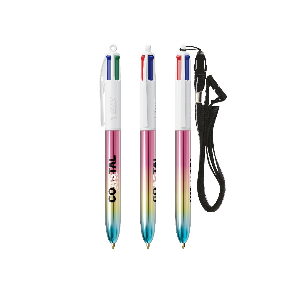 Bic 4 Renkli Gradient Tükenmez Kalem + İpli - 3460001075 - Görsel 4