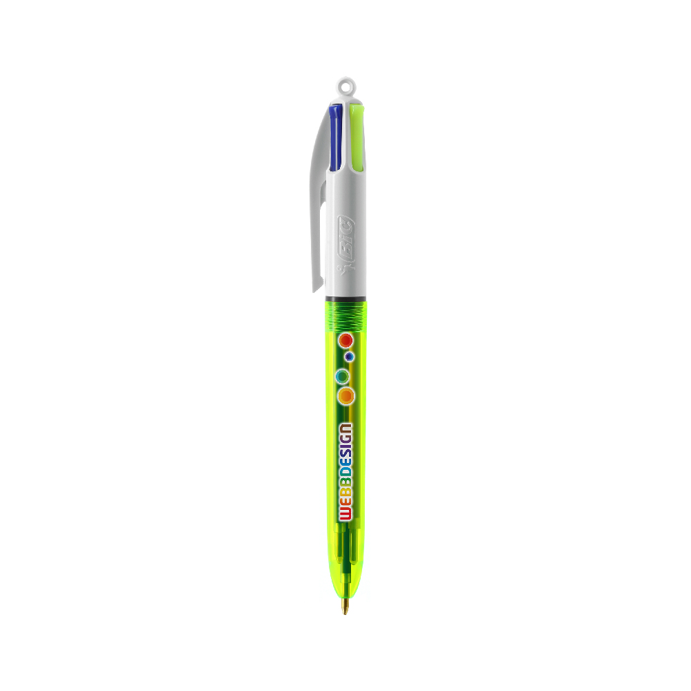 Bic 4 Renkli Fluo Tükenmez Kalem - 3460001114 - Görsel 3